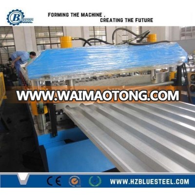 Building Material Ibr Roof Sheet Making Machine With Hydraulic Cutting / Ibr Corrugated Roofing Sheet Roll Forming Machine