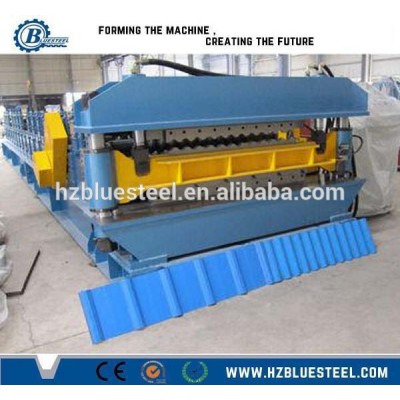 Double Deck Steel Roof Sheet Moulding Machine, Galvanized Wall And Roof Sheet Roll Forming Machine Price