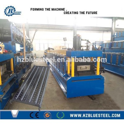 Perforated Metal Steel Aluminum Scaffold Sheet Board Plank Roll Forming Machine With Price , Scaffold Deck Plank Making Machine