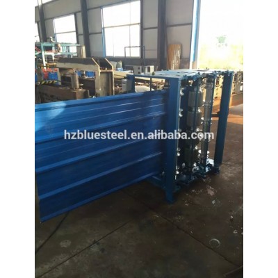 Metal Dome Roll Forming Machine , Aluminum Curved Roof Tile Making Machine , Crimped Color Roof Sheet Making Machine