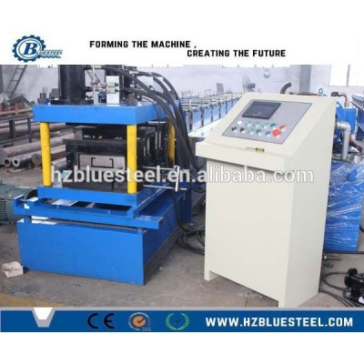 Full Automatic C Lipped Channel Purlin Roll Forming Machine, Metal Roofing Lip Channel Making Machine