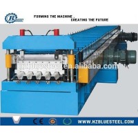 Profiled Steel Sheet Concrete Slab Plate Floor Decking Panel Roll Forming Machine With PLC Control System